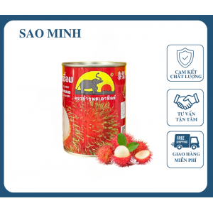 Chôm Chôm Đóng Lon Hiệu Con Voi Thái Lan 565Gr